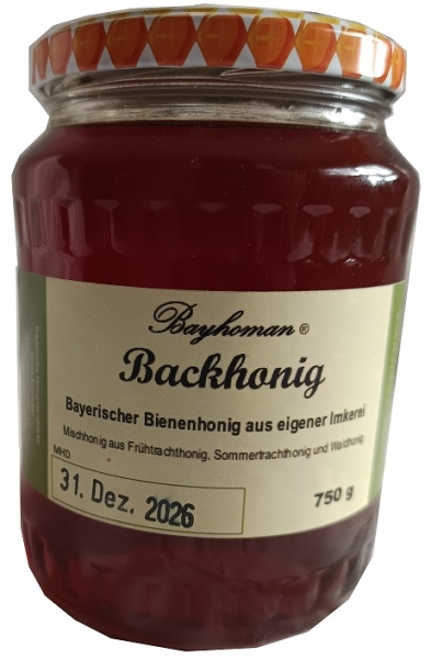 Backhonig 750g